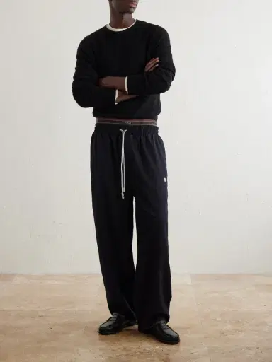 Paly Hollywood Wide-Leg Wool-Blend Sweatpants - Men | Thumbnail 2 Paly Hollywood Wide-Leg Wool-Blend Sweatpants - Men | Thumbnail 2