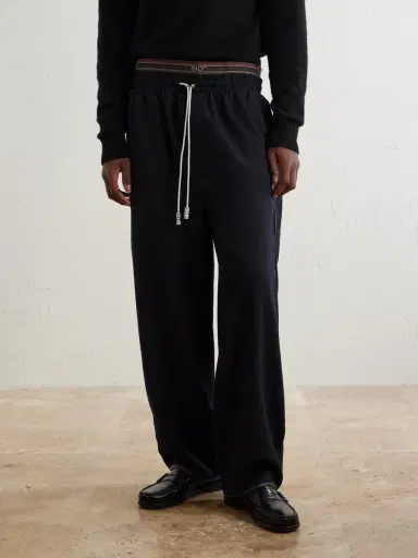 Paly Hollywood Wide-Leg Wool-Blend Sweatpants - Men | Thumbnail 3 Paly Hollywood Wide-Leg Wool-Blend Sweatpants - Men | Thumbnail 3