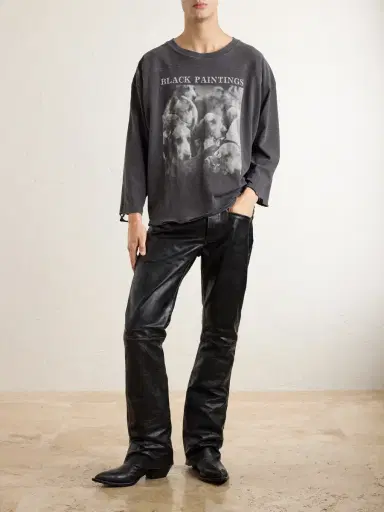 Enfants Riches Déprimés Wicked Game Flared Leather Trousers - Men | Thumbnail 2 Enfants Riches Déprimés Wicked Game Flared Leather Trousers - Men | Thumbnail 2