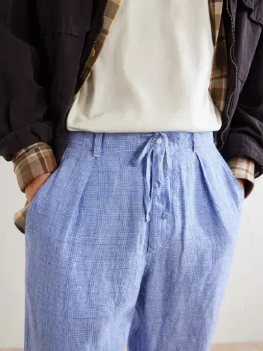Polo Ralph Lauren Wide-Leg Checked Linen Trousers - Men | Thumbnail 5 Polo Ralph Lauren Wide-Leg Checked Linen Trousers - Men | Thumbnail 5