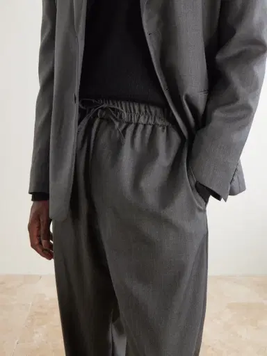 OFFICINE GÉNÉRALE Nilson Straight-Leg Wool, Cashmere and Silk-Blend Suit Trousers - Men | Thumbnail 5 OFFICINE GÉNÉRALE Nilson Straight-Leg Wool, Cashmere and Silk-Blend Suit Trousers - Men | Thumbnail 5