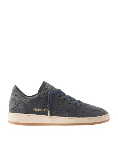 Golden Goose Ball Star Distressed Leather Sneakers - Men | Thumbnail 1 Golden Goose Ball Star Distressed Leather Sneakers - Men | Thumbnail 1