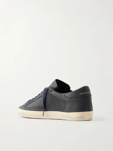 Golden Goose Super-Star Distressed Full-Grain Leather Sneakers - Men | Thumbnail 4 Golden Goose Super-Star Distressed Full-Grain Leather Sneakers - Men | Thumbnail 4