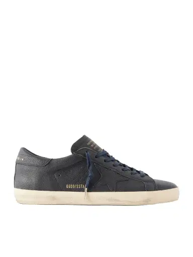 Golden Goose Super-Star Distressed Full-Grain Leather Sneakers - Men | Thumbnail 1 Golden Goose Super-Star Distressed Full-Grain Leather Sneakers - Men | Thumbnail 1