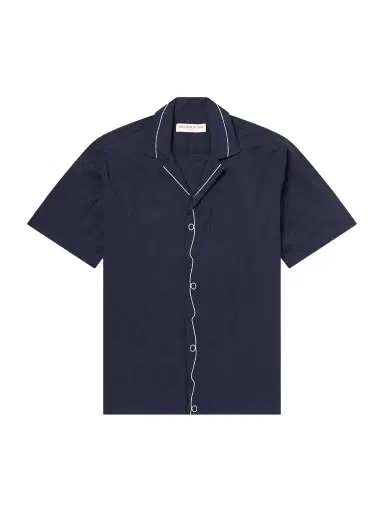 Orlebar Brown Maitan Embroidered Cotton Shirt - Men | Thumbnail 1 Orlebar Brown Maitan Embroidered Cotton Shirt - Men | Thumbnail 1