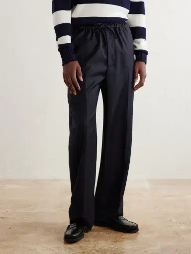 OFFICINE GÉNÉRALE Nilson Straight-Leg Wool, Cashmere and Silk-Blend Suit Trousers - Men | Thumbnail 3 OFFICINE GÉNÉRALE Nilson Straight-Leg Wool, Cashmere and Silk-Blend Suit Trousers - Men | Thumbnail 3