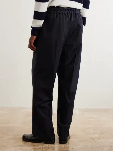 OFFICINE GÉNÉRALE Nilson Straight-Leg Wool, Cashmere and Silk-Blend Suit Trousers - Men | Thumbnail 4 OFFICINE GÉNÉRALE Nilson Straight-Leg Wool, Cashmere and Silk-Blend Suit Trousers - Men | Thumbnail 4
