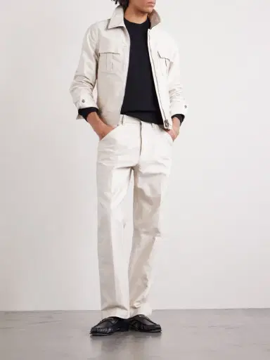 Tom Ford Slim-Fit Cotton-Satin Blouson Jacket - Men | Thumbnail 2 Tom Ford Slim-Fit Cotton-Satin Blouson Jacket - Men | Thumbnail 2