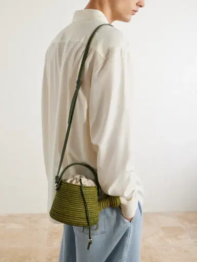 Loewe Paula's Ibiza Watering Can Leather-Trimmed Raffia Messenger Bag - Men | Thumbnail 2 Loewe Paula's Ibiza Watering Can Leather-Trimmed Raffia Messenger Bag - Men | Thumbnail 2