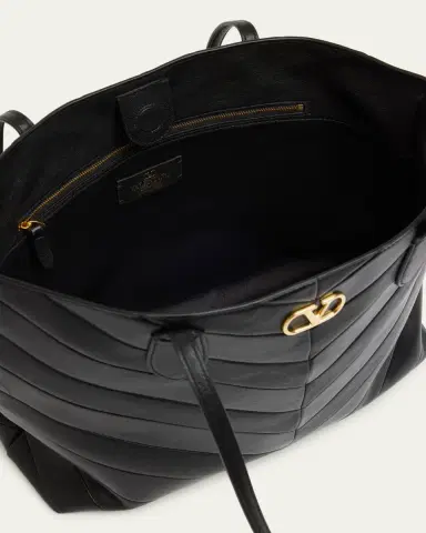 Valentino Garavani Panthea Medium Chevron Leather Tote Bag | Thumbnail 4 Valentino Garavani Panthea Medium Chevron Leather Tote Bag | Thumbnail 4