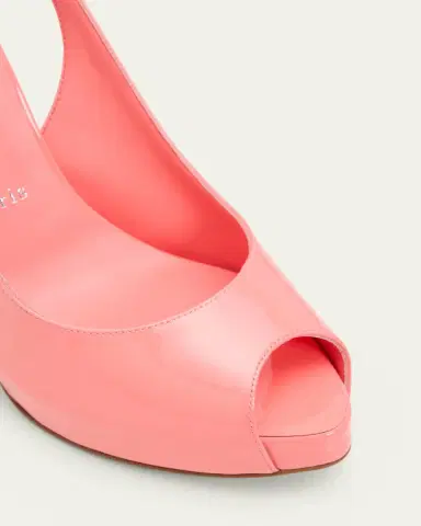 Christian Louboutin 120mm Lady Fanny Patent Leather Peep-Toe Pumps | Thumbnail 3 Christian Louboutin 120mm Lady Fanny Patent Leather Peep-Toe Pumps | Thumbnail 3
