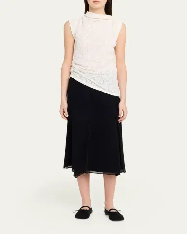 Proenza Schouler White Label Circe Draped Stretch-Knit Top | Thumbnail 2 Proenza Schouler White Label Circe Draped Stretch-Knit Top | Thumbnail 2