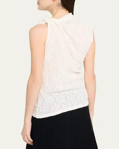 Proenza Schouler White Label Circe Draped Stretch-Knit Top | Thumbnail 3 Proenza Schouler White Label Circe Draped Stretch-Knit Top | Thumbnail 3