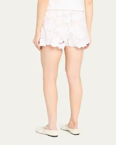 L'AGENCE Laina Eyelet Mini Shorts | Thumbnail 3 L'AGENCE Laina Eyelet Mini Shorts | Thumbnail 3