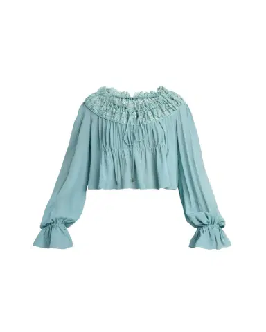 Chloé Iconic Organic Silk Georgette Top | Thumbnail 1 Chloé Iconic Organic Silk Georgette Top | Thumbnail 1