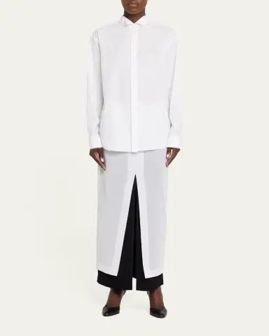 The Row Ismara Layered Midi Split Skirt | Thumbnail 2 The Row Ismara Layered Midi Split Skirt | Thumbnail 2