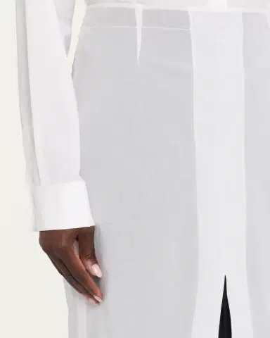 The Row Ismara Layered Midi Split Skirt | Thumbnail 5 The Row Ismara Layered Midi Split Skirt | Thumbnail 5