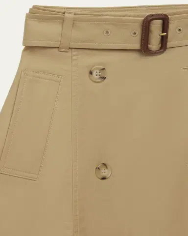 Burberry Girl's Katey Cotton Trench Skirt, Size -1 | Thumbnail 3 Burberry Girl's Katey Cotton Trench Skirt, Size -1 | Thumbnail 3