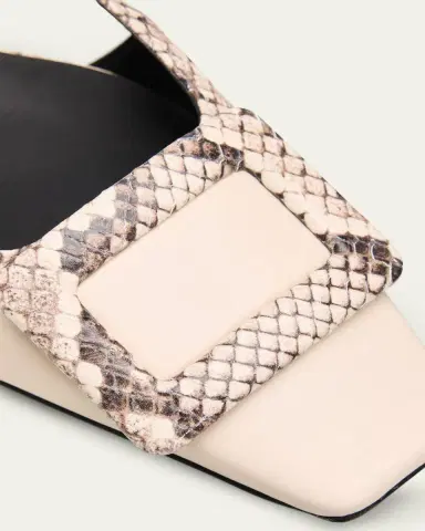 Roger Vivier Snakeskin-Embossed Trim Leather Slingback Pumps | Thumbnail 5 Roger Vivier Snakeskin-Embossed Trim Leather Slingback Pumps | Thumbnail 5