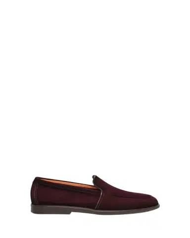 Santoni Men's Malibu Suede Apron-Toe Loafers | Thumbnail 1 Santoni Men's Malibu Suede Apron-Toe Loafers | Thumbnail 1