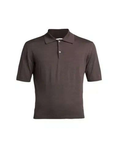 Jil Sander Men's Lightweight Wool Polo T-Shirt | Thumbnail 1 Jil Sander Men's Lightweight Wool Polo T-Shirt | Thumbnail 1