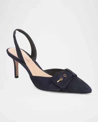 Veronica Beard 70mm Lenora Suede Slingback Pumps | Thumbnail 2 Veronica Beard 70mm Lenora Suede Slingback Pumps | Thumbnail 2