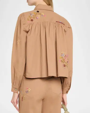 Cinq a Sept Wildflower Embroidered Jacket | Thumbnail 3 Cinq a Sept Wildflower Embroidered Jacket | Thumbnail 3