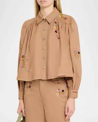 Cinq a Sept Wildflower Embroidered Jacket | Thumbnail 4 Cinq a Sept Wildflower Embroidered Jacket | Thumbnail 4