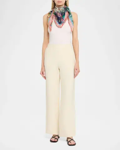 Johnny Was Floral-Print Silk Square Scarf | Thumbnail 2 Johnny Was Floral-Print Silk Square Scarf | Thumbnail 2