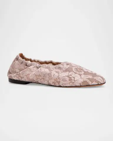 Odissì Aicha Floral Lace Ballerina Flats | Thumbnail 2 Odissì Aicha Floral Lace Ballerina Flats | Thumbnail 2