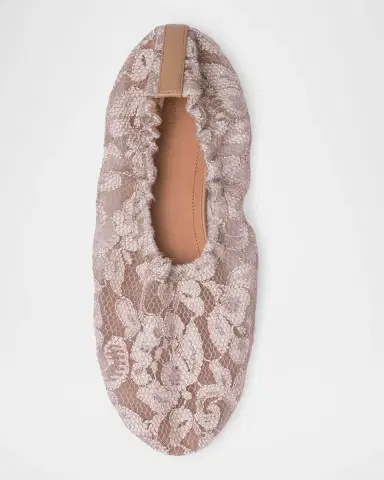 Odissì Aicha Floral Lace Ballerina Flats | Thumbnail 4 Odissì Aicha Floral Lace Ballerina Flats | Thumbnail 4