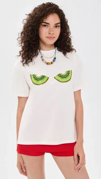 Never Fully Dressed Kiwi T-Shirt White | Thumbnail 2 Never Fully Dressed Kiwi T-Shirt White | Thumbnail 2