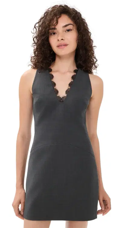 SIR. Mathias Tailored Mini Dress Slate | Thumbnail 1 SIR. Mathias Tailored Mini Dress Slate | Thumbnail 1