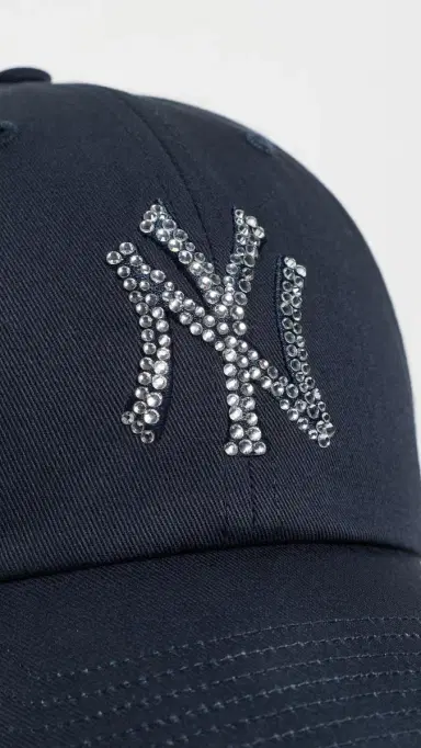 Sporty & Rich Yankees Krystal Cap Dark Navy/White One Size | Thumbnail 5 Sporty & Rich Yankees Krystal Cap Dark Navy/White One Size | Thumbnail 5
