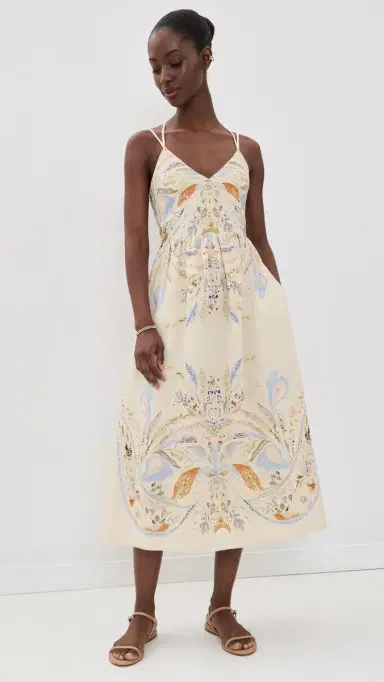 Cleobella aryam Midi Dress Goleta Print | Thumbnail 2 Cleobella aryam Midi Dress Goleta Print | Thumbnail 2