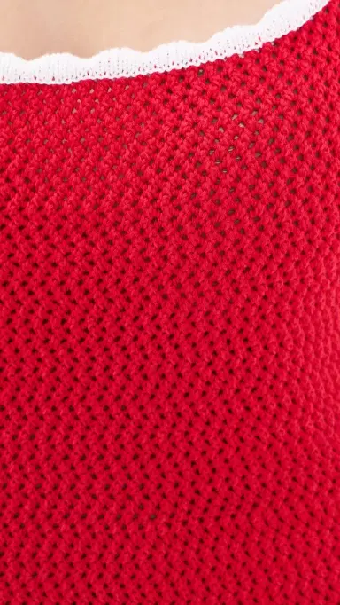 SEROYA Brianna Crochet Dress Derby Red/Eggshell | Thumbnail 6 SEROYA Brianna Crochet Dress Derby Red/Eggshell | Thumbnail 6
