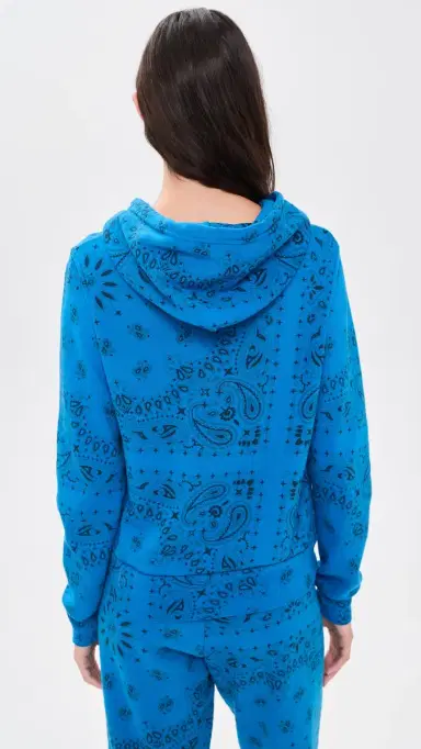 Aviator Nation Bandana Zip Hoodie Adventure Blue | Thumbnail 3 Aviator Nation Bandana Zip Hoodie Adventure Blue | Thumbnail 3