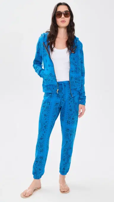 Aviator Nation Bandana Zip Hoodie Adventure Blue | Thumbnail 5 Aviator Nation Bandana Zip Hoodie Adventure Blue | Thumbnail 5