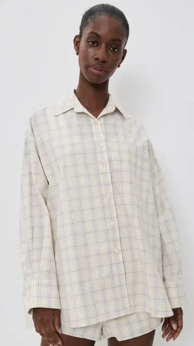 Faithfull Angelo Shirt Flor Check/Antique White | Thumbnail 2 Faithfull Angelo Shirt Flor Check/Antique White | Thumbnail 2