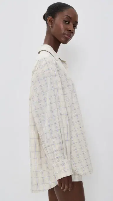 Faithfull Angelo Shirt Flor Check/Antique White | Thumbnail 4 Faithfull Angelo Shirt Flor Check/Antique White | Thumbnail 4
