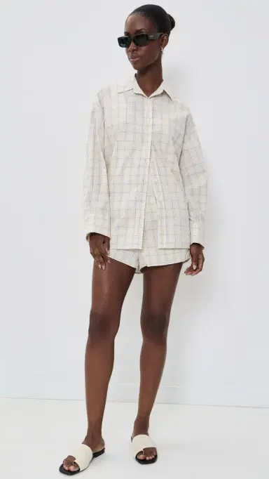 Faithfull Angelo Shirt Flor Check/Antique White | Thumbnail 5 Faithfull Angelo Shirt Flor Check/Antique White | Thumbnail 5