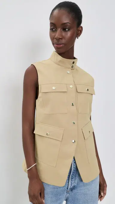 ALIGNE Winnie Pocket Vest Camel | Thumbnail 2 ALIGNE Winnie Pocket Vest Camel | Thumbnail 2