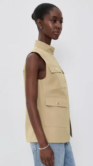 ALIGNE Winnie Pocket Vest Camel | Thumbnail 4 ALIGNE Winnie Pocket Vest Camel | Thumbnail 4