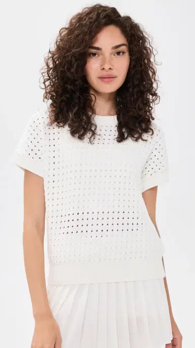 Varley Denny Knit Top now White | Thumbnail 2 Varley Denny Knit Top now White | Thumbnail 2