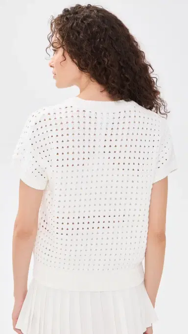 Varley Denny Knit Top now White | Thumbnail 3 Varley Denny Knit Top now White | Thumbnail 3