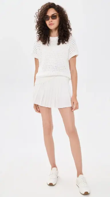 Varley Denny Knit Top now White | Thumbnail 5 Varley Denny Knit Top now White | Thumbnail 5