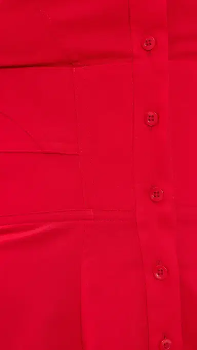 ALICE + OLIVIA Kim Paneled Corset Flared Mini Shirt Dress Hibiscus | Thumbnail 6 ALICE + OLIVIA Kim Paneled Corset Flared Mini Shirt Dress Hibiscus | Thumbnail 6