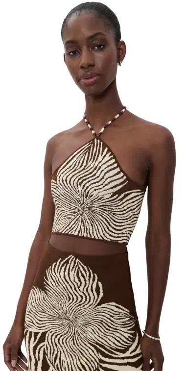 Alexis Gala Top Brown Blossom | Thumbnail 1 Alexis Gala Top Brown Blossom | Thumbnail 1