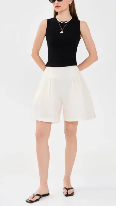 CHAN LUU Techno Taffeta Long Shorts Pearl 4 | Thumbnail 5 CHAN LUU Techno Taffeta Long Shorts Pearl 4 | Thumbnail 5