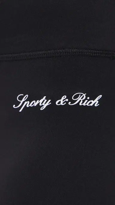 Sporty & Rich Signature ogo Full eggings Black White | Thumbnail 6 Sporty & Rich Signature ogo Full eggings Black White | Thumbnail 6